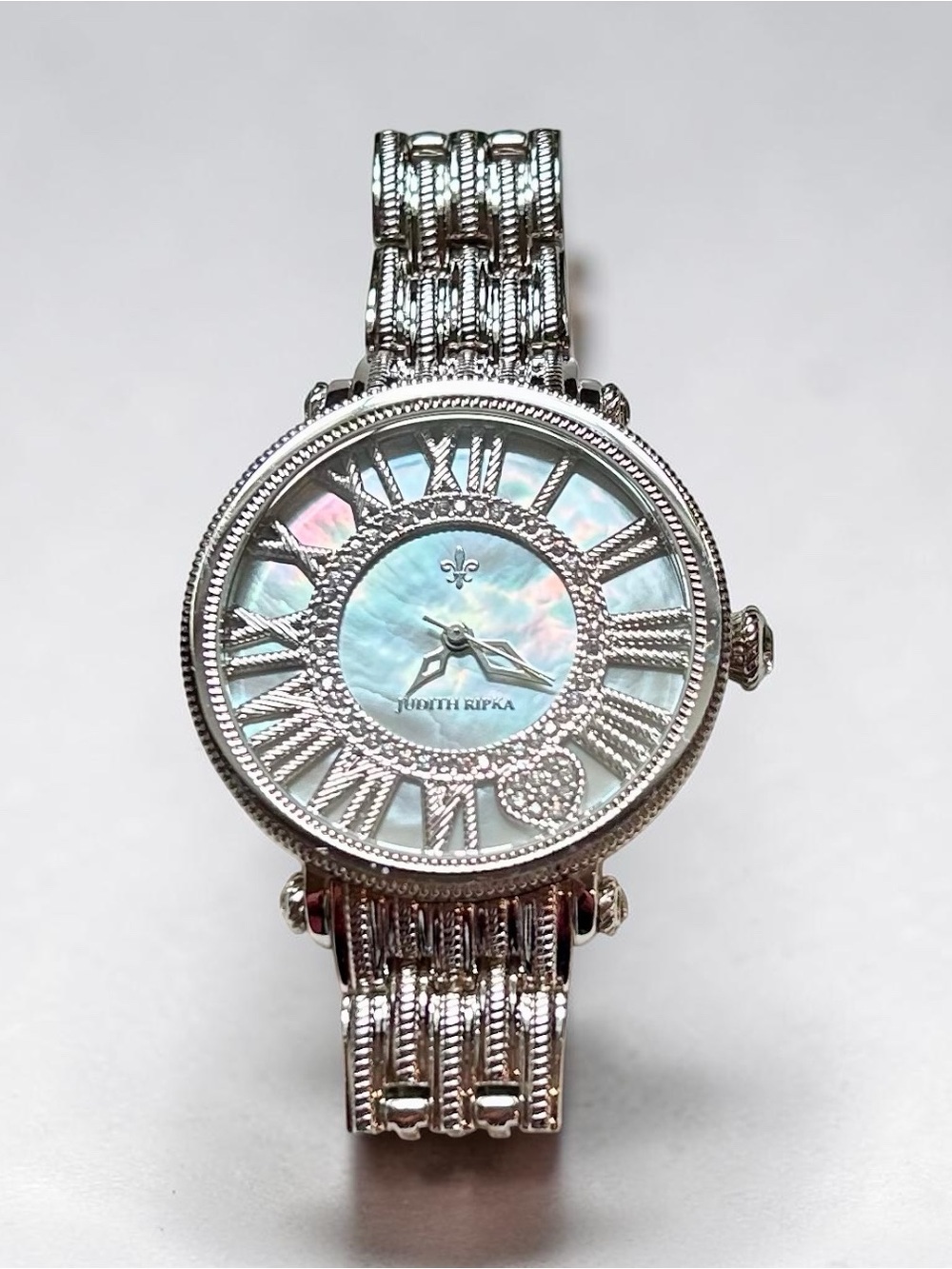 Judith Ripka Watch MOP CZ Wristwatch